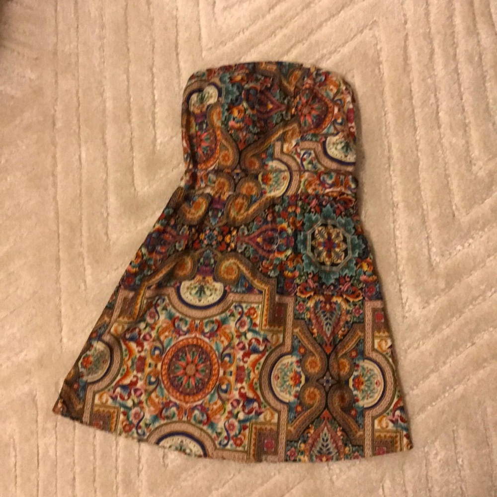 Vintage strapless tube top dress